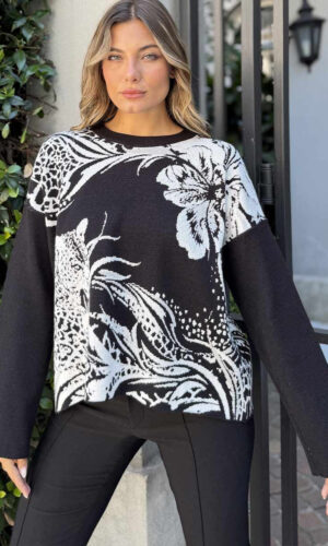 sweater jacquard savage