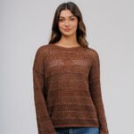 sweater calado con lurex selene