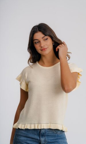 remera danna con volados